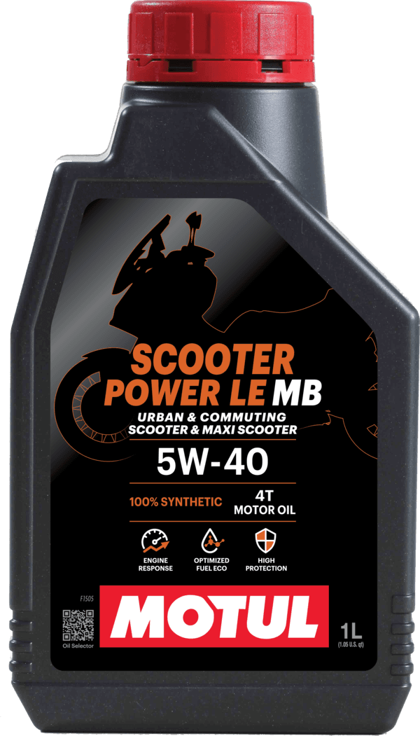 モチュール スクーター パワー LE 4T MB 5W40 1L 5本 正規品 MOTUL SCOOTER POWER LE 4T 5W-40 - Motul